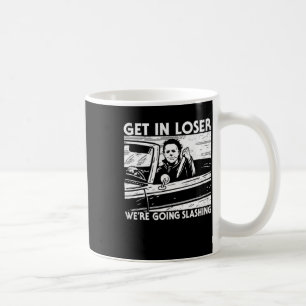 Caneca De Café Caráter Horror Halloween Entra em Perdedor Vamos