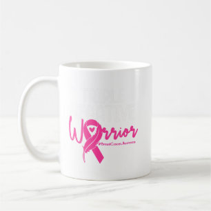 Caneca De Café Caráter Negativo Triplo da BC ou Fita Rosa de Fita
