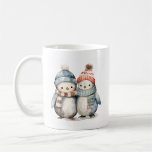 Caneca De Café Carateres de Natal Mug de Café Pinguim