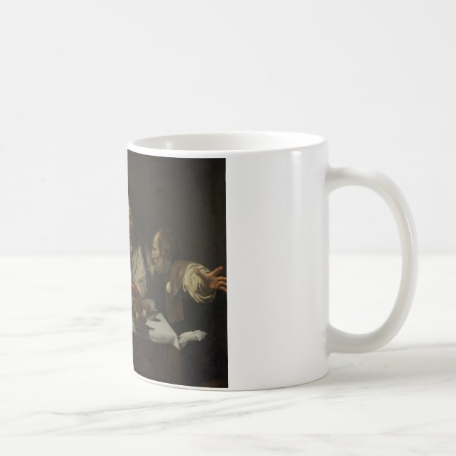 Caneca De Café Caravaggio - Ceia em Emaus (Direita)
