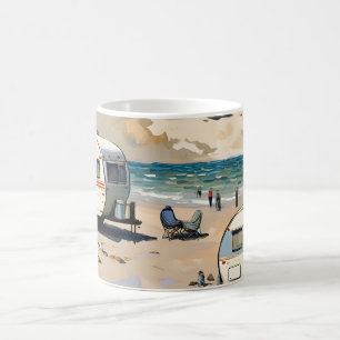 Caneca De Café Caravana na praia