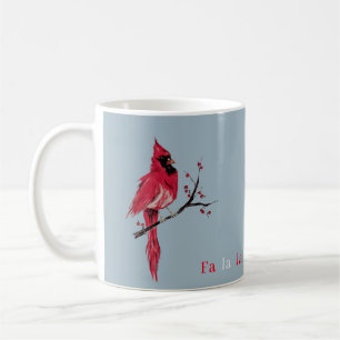 Caneca De Café Cardeal de Natal Moderno Minimalista