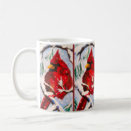 Caneca De Café Cardeal na Copa Vermelha