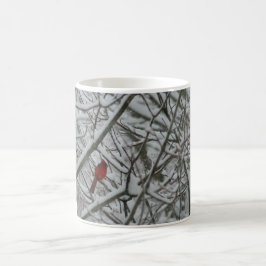 Caneca De Café Cardeal na neve