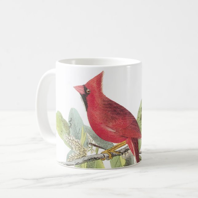 Caneca De Café Cardeal norte por Audubon Coffee Mug (Frente Esquerda)