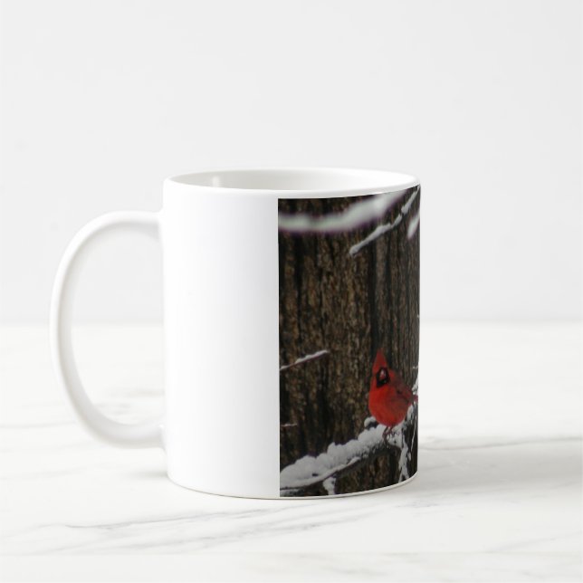 Caneca De Café Cardeal Snowy Winter (Esquerda)