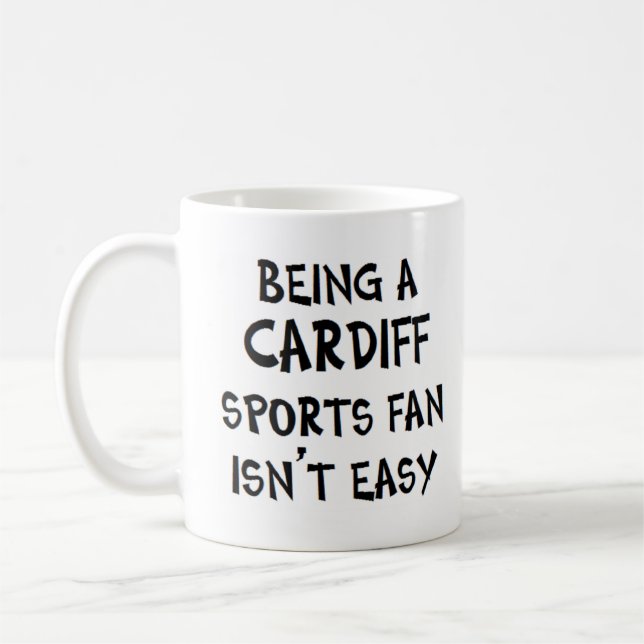 Caneca De Café cardiff sports fan, being (Esquerda)