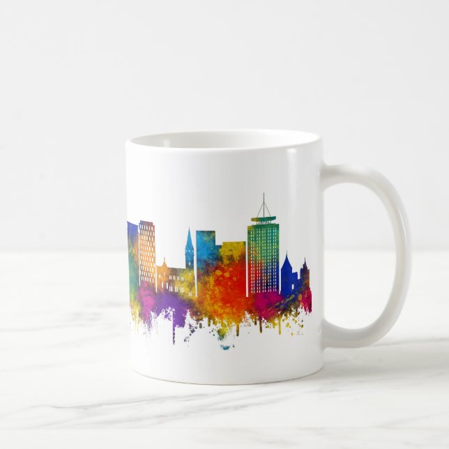Caneca De Café Cardiff Wales Skyline (Direita)
