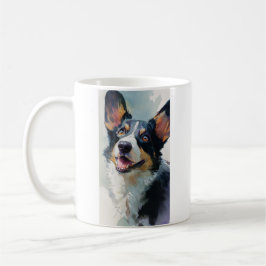 Caneca De Café Cardigan corgi aquarela