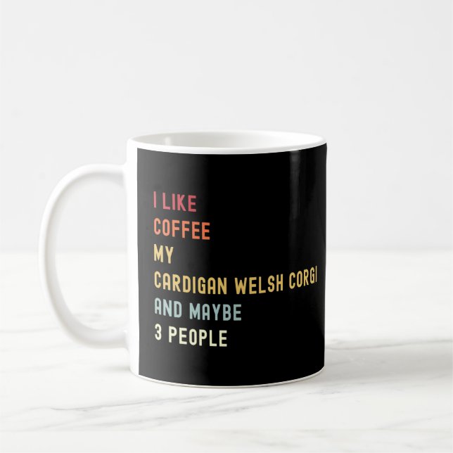Caneca De Café Cardigan Welsh Corgi - Cachorro E Café (Esquerda)