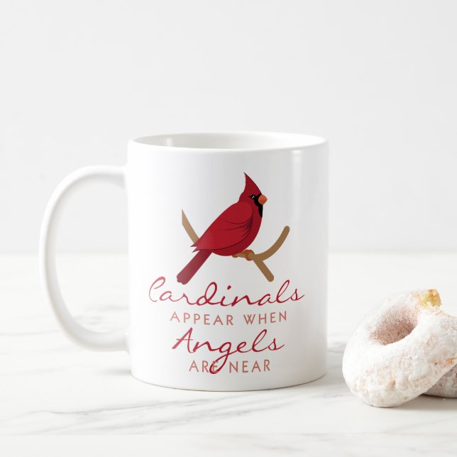 Caneca De Café Cardinais aparecem (Com Donut)