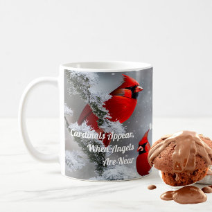 Caneca De Café Cardinal Aparece Anjos Perto da Lembrança