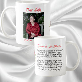 Caneca De Café Cardinal Poem Memorial Keepsake 