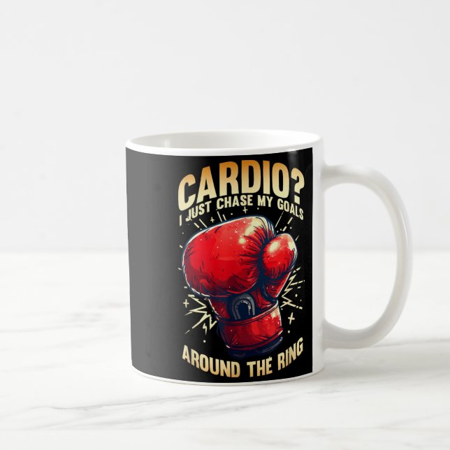 Caneca De Café Cardio_ JUST Persigo Meus Objetivos Em Torno Do Ri (Direita)