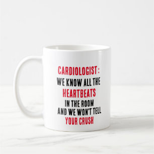 Caneca De Café Cardiologista... conhecemos todos os batimentos ca