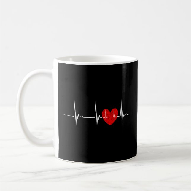 Caneca De Café Cardiologista Coração Ekg Pulsação Cardiol Pulseli (Esquerda)