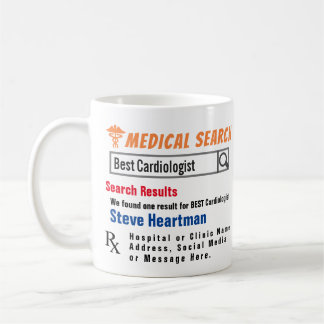 Caneca De Café Cardiologista Funny Search Gift Mug