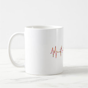 Caneca De Café Cardiologista Pulsação EKG ECG Cardiologia