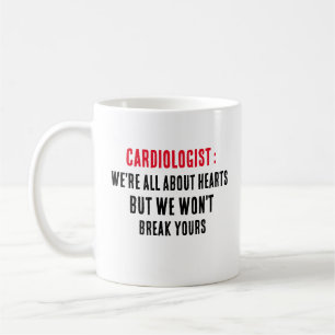 Caneca De Café Cardiologista Somos loucos por corações, mas não v