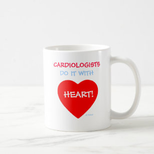 Caneca De Café Cardiologistas fazem isso com coração engraçado