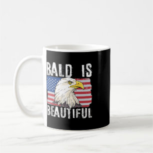 Caneca De Café Careca é Bela 4 de Julho Dia da Independência Bal