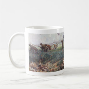 Caneca De Café Carga de baioneta da infantaria da Primeira Guerra