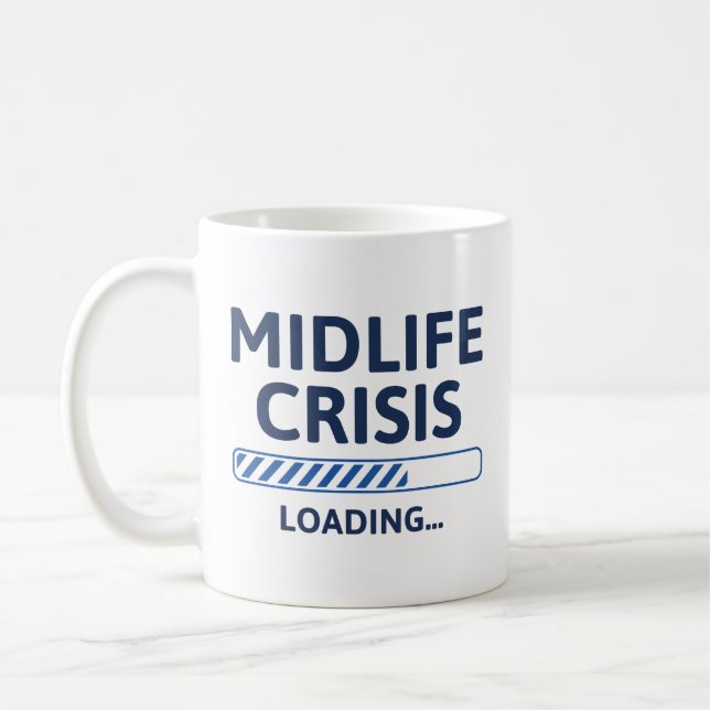 Caneca De Café Carga de Crise da Midlife (Esquerda)