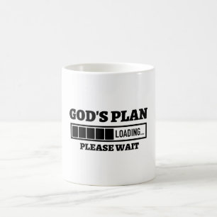 Caneca De Café Carga do Plano de Deus, por favor, espere Mug