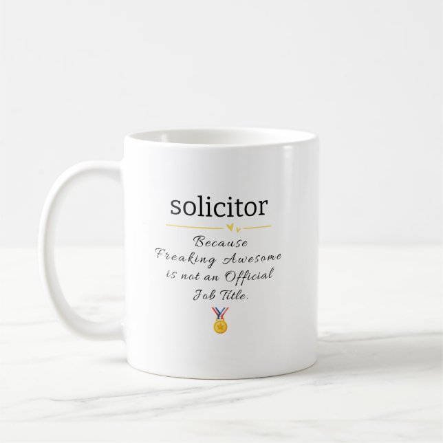 Caneca De Café Cargo Funny do Solicitor (Esquerda)