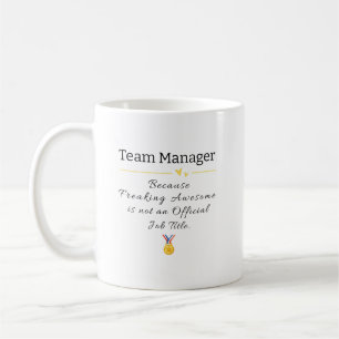 Caneca De Café Cargo Funny Team Manager Título Café Mug