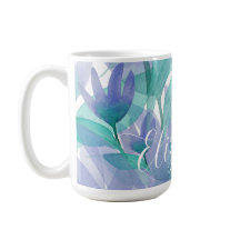 Caribe Cor Azul Verde Molhada Monograma