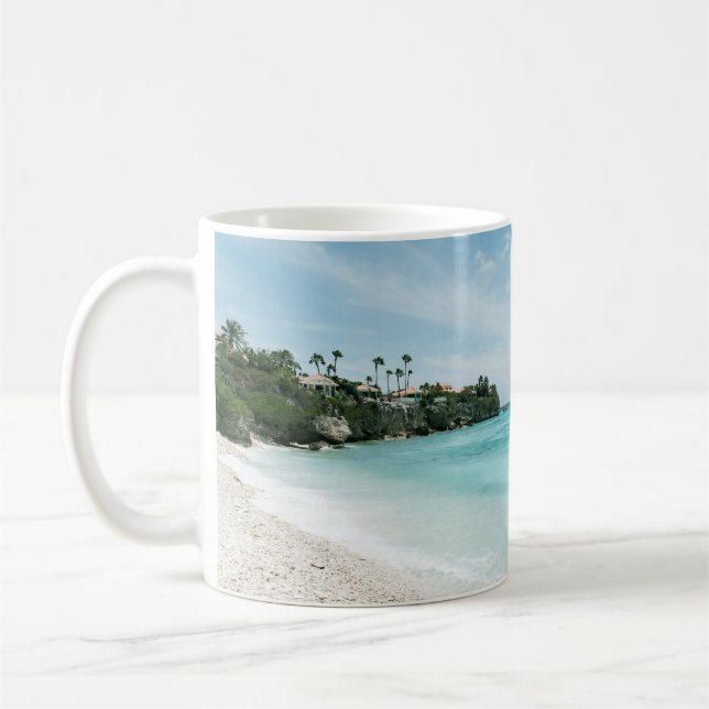 Caneca De Café Caribe Ocean Beach Bliss #5 #tropical #wall (Esquerda)