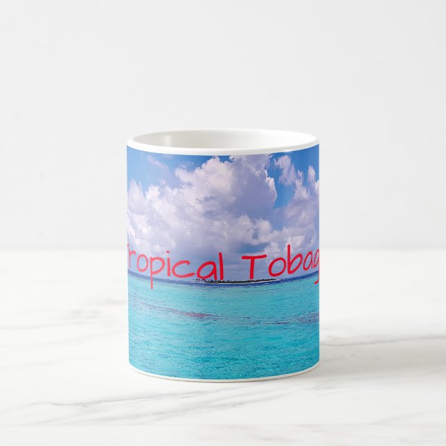 Caneca De Café Caribe tropical de Tobago (Centro)