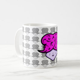 Caneca De Café Caricatura com marca de beleza e chapéu v1.1
