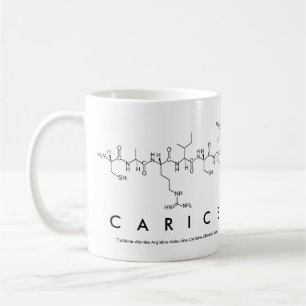 Caneca De Café Carice peptide name mug