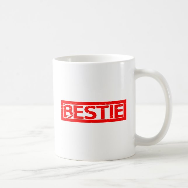 Caneca De Café Carimbo Bestie (Direita)