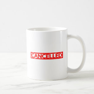 Caneca De Café Carimbo Cancelado