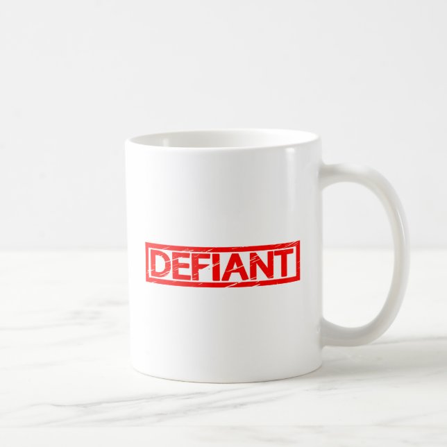 Caneca De Café Carimbo de Defiant (Direita)