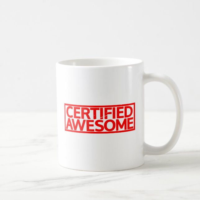 Caneca De Café Carimbo De Fantasma Certificado (Direita)