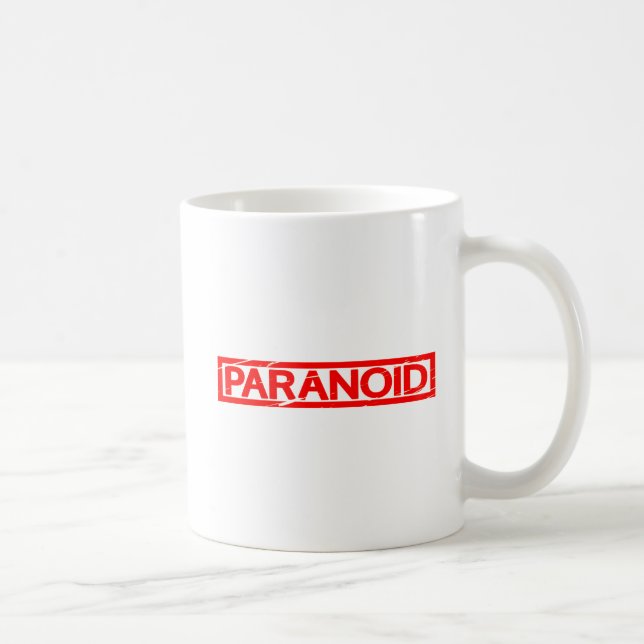 Caneca De Café Carimbo Paranoico (Direita)