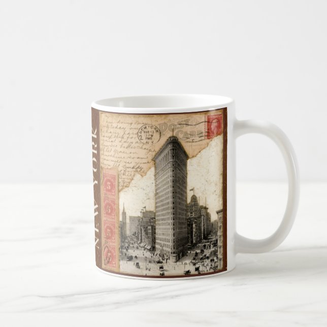 Caneca De Café Carimbo postal, New York (Direita)
