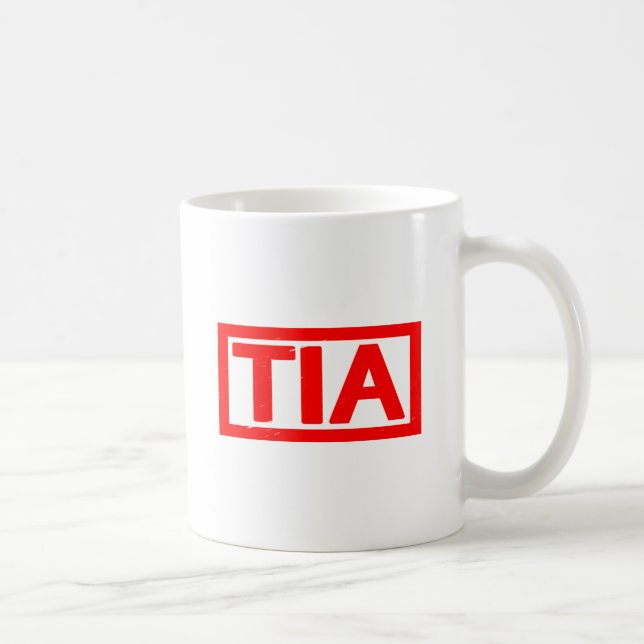 Caneca De Café Carimbo Tia (Direita)