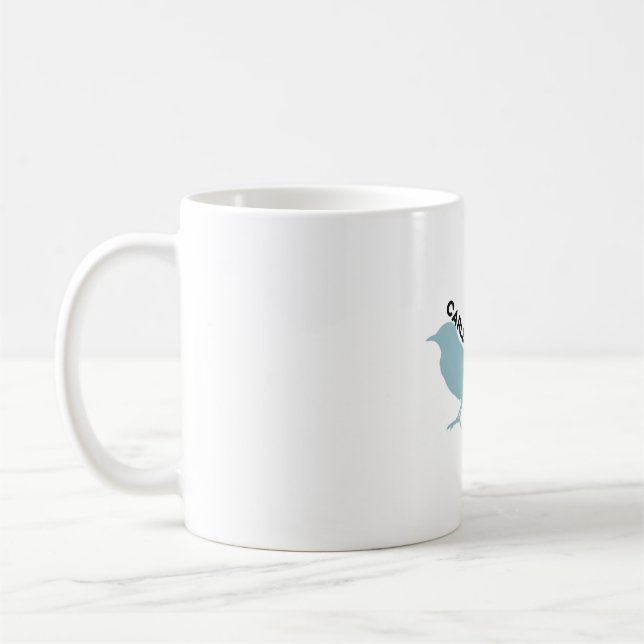 Caneca De Café Carlsbad Caverns mockingbird park logo (Esquerda)