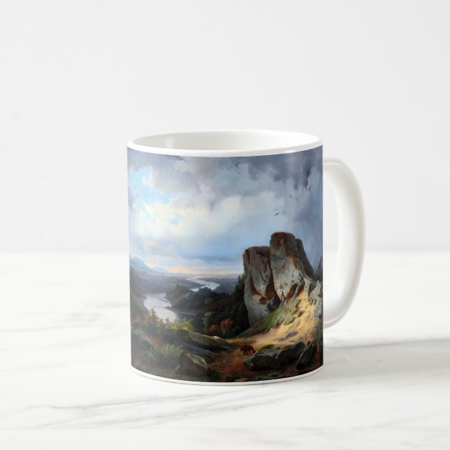 Caneca De Café Carmiencke - Urso Paisagem Ocidental (Frente Esquerda)