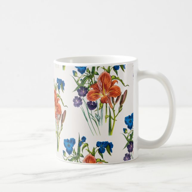 Caneca De Café Carnaval de flores (Direita)