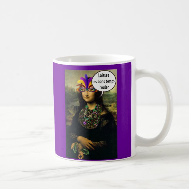 Caneca De Café Carnaval de Mona Lisa (Direita)