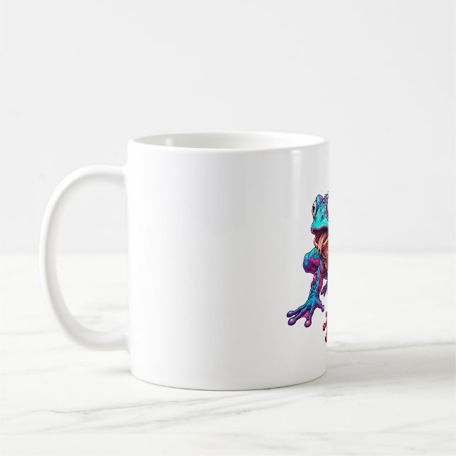 Caneca De Café Carnaval de Rã Olho de Neon (Esquerda)