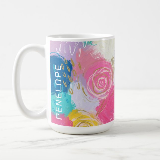 Caneca De Café Carnaval de Whimsy Bloom (Esquerda)