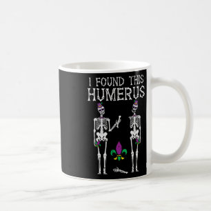 Caneca De Café Carnaval Encontrou Este Esqueleto de Úmero Engraça