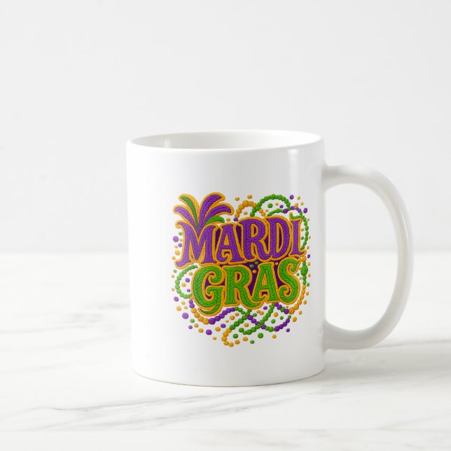 Caneca De Café Carnaval Mardi Gras Terça-feira Gorda Gancho de La (Direita)